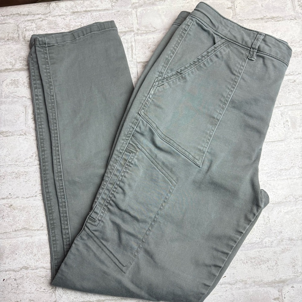 Wit & Wisdom Canvas Utility Pants Cargo Size 10 Green😍